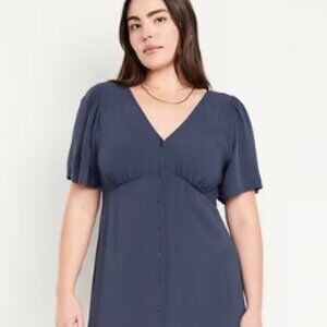 🌼 Old Navy Waist-Defined Midi Dress